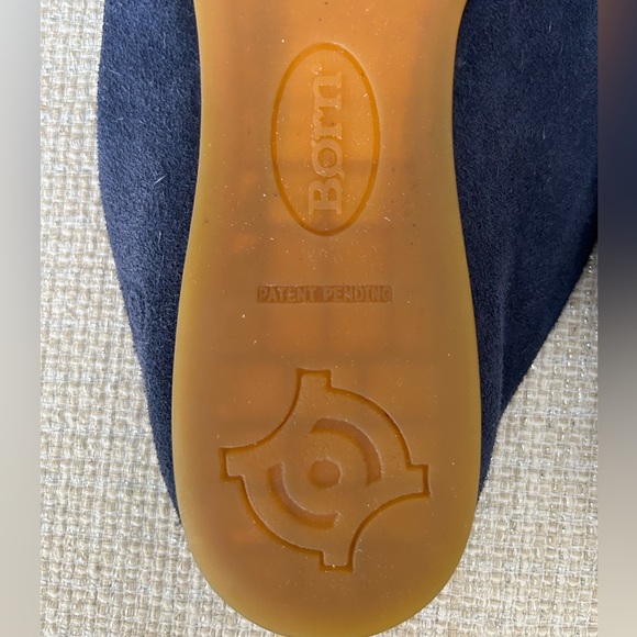 Born Bianca Mule Blue Suede with Ties - Picture 9 of 10